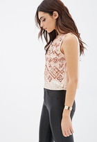 Thumbnail for your product : Forever 21 sequined geo pattern tank