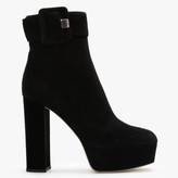 Thumbnail for your product : Sergio Rossi Mia 85 Black Suede Platform Ankle Boots