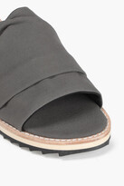Thumbnail for your product : James Perse Ruched woven slides