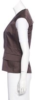 Thumbnail for your product : Ports 1961 Cap Sleeve Button-Up Vest w/ Tags