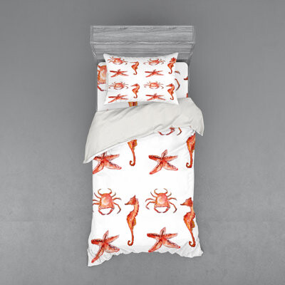 Ambesonne Nautical Duvet Cover Set