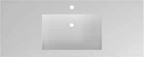 Mercer41 Solid Surface Stone Resin Bathroom Sink - 46.17 In Depth, 19.45 Width, 4.41 Height, 56.07 Lb Adaptable Footprint For Bathrooms, Stain , Wall Or Counte