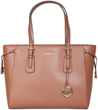 michael kors grained leather voyager tote bolsa