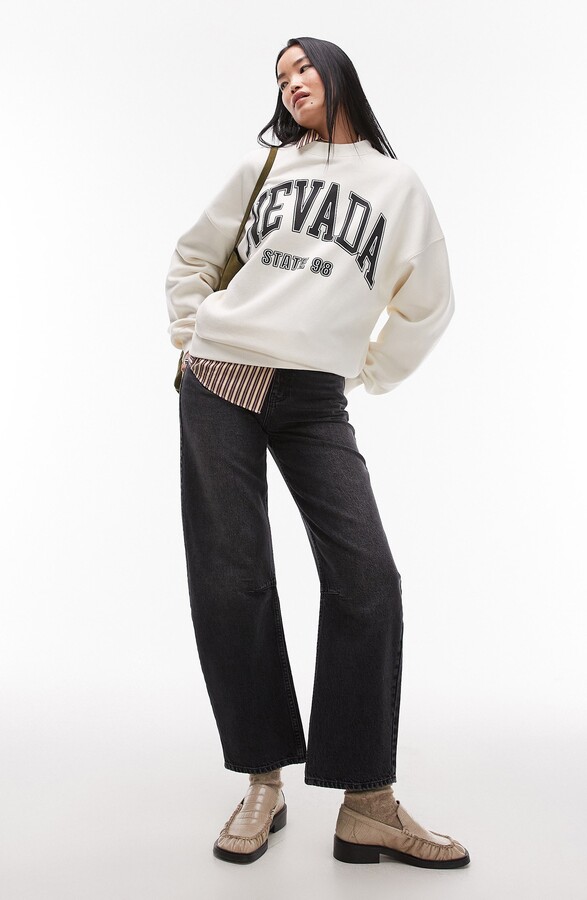 Topshop Barrel Leg Jeans