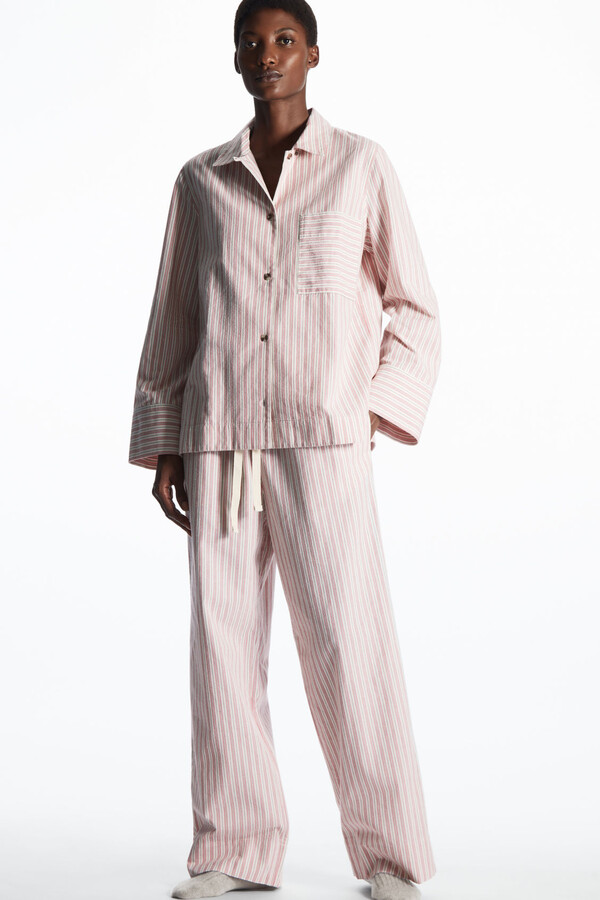 COS Striped Cotton Pajama Set - ShopStyle