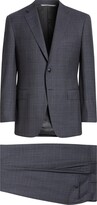 Thumbnail for your product : Canali Kei Plaid Wool Suit