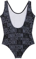 Thumbnail for your product : Moschino All Over Logo Print One Piece Swimsuit