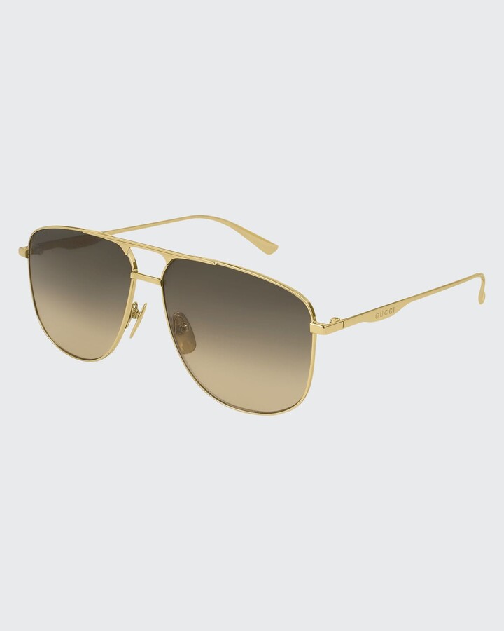 gold pilot glasses