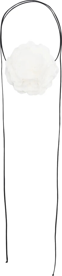 MANURÍ Nancy flower silk necklace