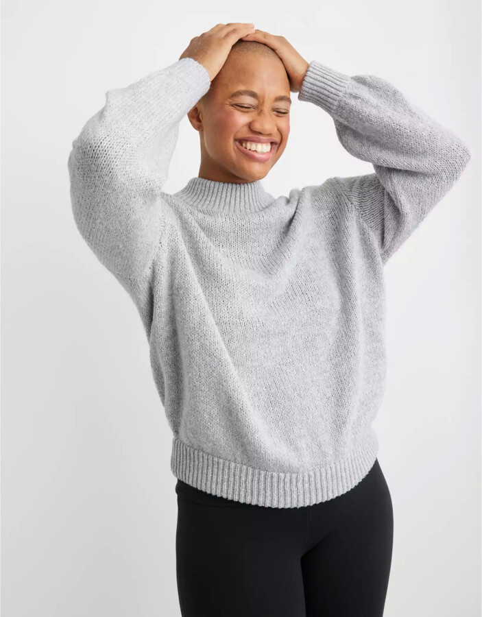 aerie OhSnowSoft Mock Neck Sweater ShopStyle