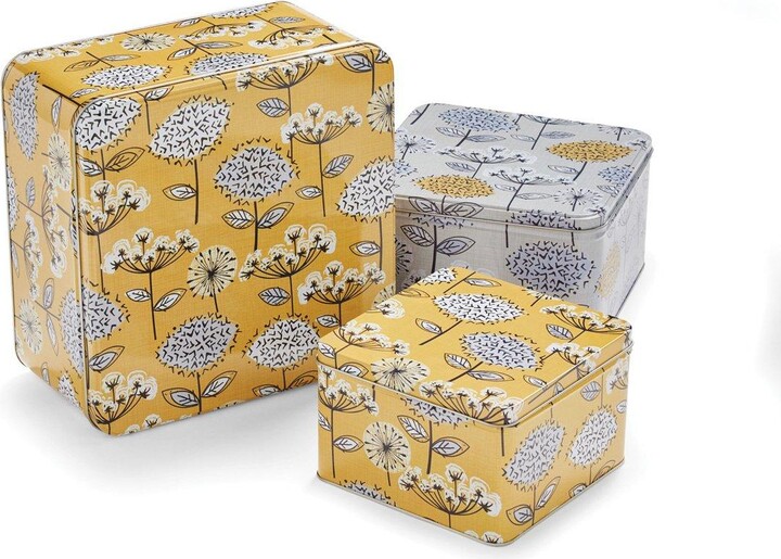 Cooksmart Set of 3 Retro Meadow Square Cake Tins ShopStyle Food