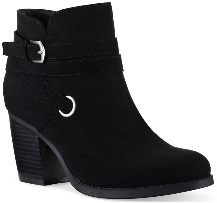Style&co $79 Black Faux Suede Ankle Boots WEBB Women's Shoes 