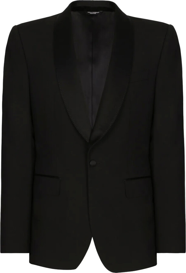 Dolce & Gabbana Prince Of Wales Single Breasted Blazer