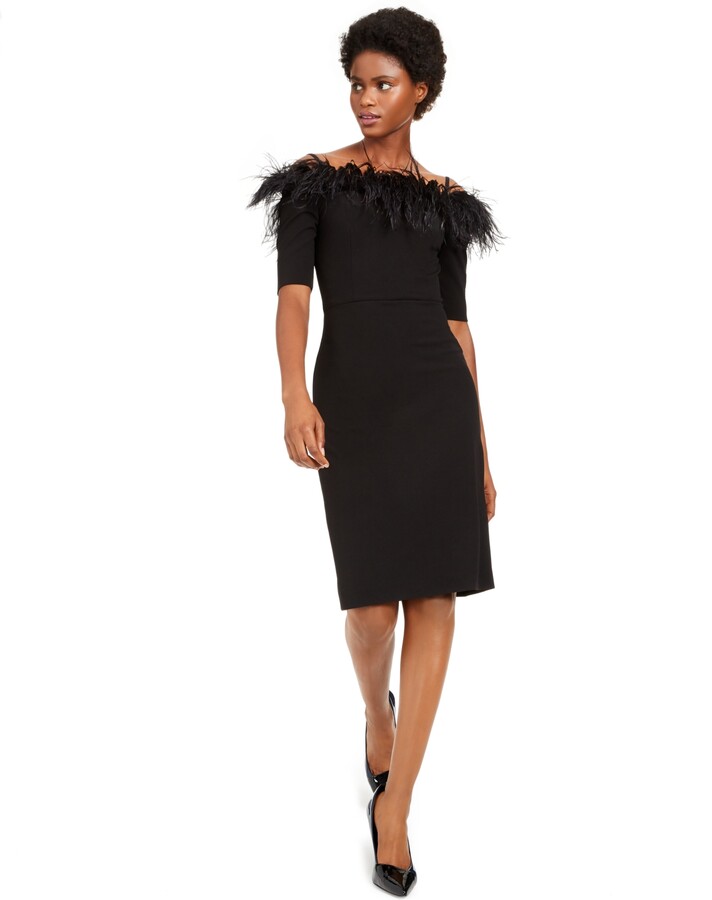 Feather Dress | Shop the world's largest collection of fashion | ShopStyle