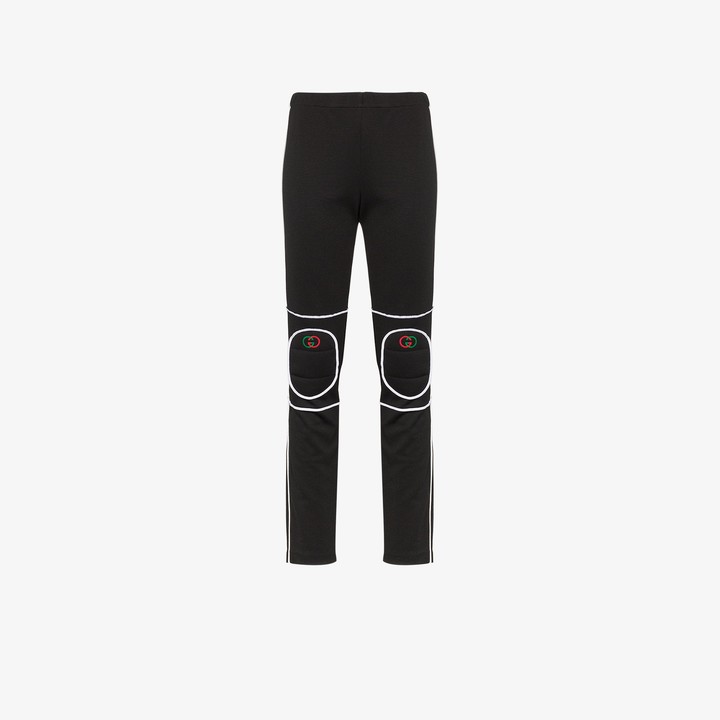 Gucci Logo Knee Pad Leggings ShopStyle