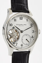 Thumbnail for your product : Stuhrling 29552 Stuhrling Cuvette Mechanical Leather Strap Watch