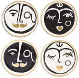 Thumbnail for your product : Jonathan Adler Set of Four Marseilles Porcelain Coasters