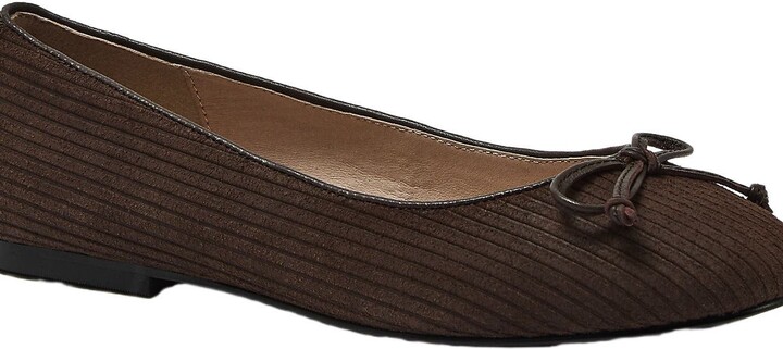 Lands' End Essential Corduroy Ballet Flats