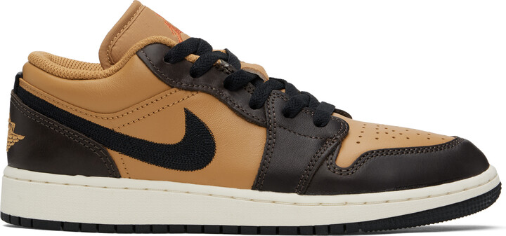 Nike Jordan Big Kids Brown & Black Air Jordan 1 Low SE Sneakers