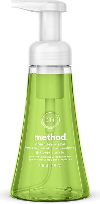 Method Products Foaming Hand Soap, Green Tea + Aloe Scent, 10 oz. (00362)