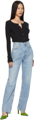 AGOLDE Blue Lana Mid-Rise Vintage Straight Jeans