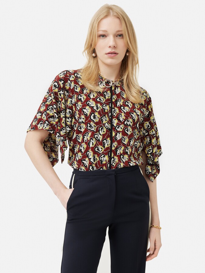 JigsawJigsaw Collagerie Fig Leaf Top ShopStyle