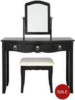 Thumbnail for your product : Rachel Dressing Table, Mirror And Stool Set