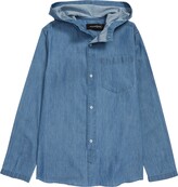 Thumbnail for your product : Treasure & Bond Kids' Hooded Woven Button-Up Shirt