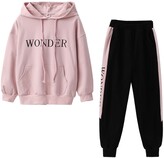 Thumbnail for your product : LPATTERN Girls Tracksuit Kids Tracksuit Girls Girls Track Suit Kids Jogging Suits Girls Hooded Sweatshirt and Bottoms for Spring Autumn