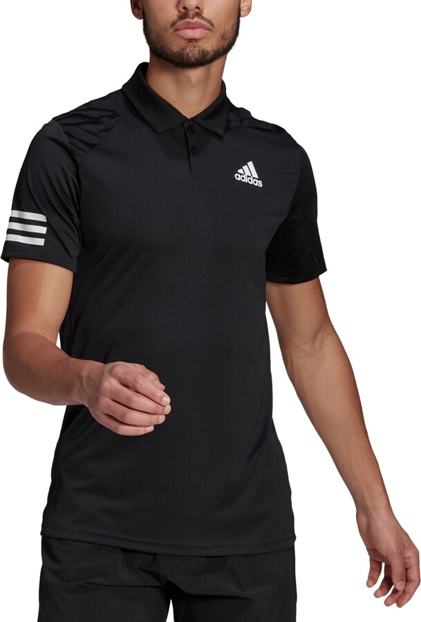 adidas Men's Aeroready Tennis Club 3-Stripes Polo Shirt - ShopStyle