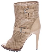 Thumbnail for your product : Belstaff Perforated Peep-Toe Ankle Boots