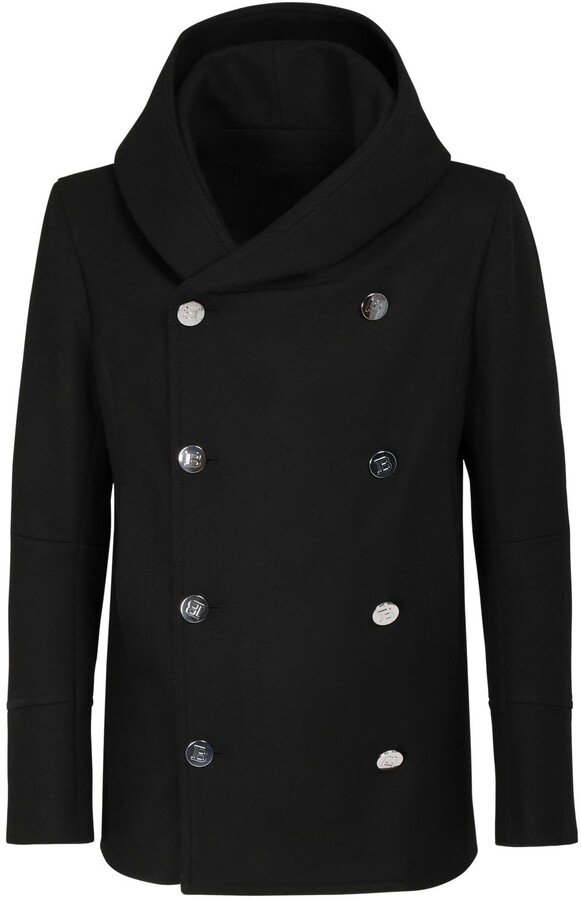 men's wool coat with hood