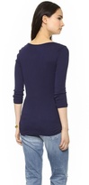 Thumbnail for your product : Three Dots 2x1 Rib Boat Neck Tee