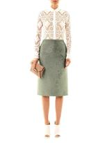 Thumbnail for your product : Burberry Embossed pencil skirt