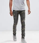 Thumbnail for your product : ASOS DESIGN TALL Skinny Pants With Zip Detail And Camo Print