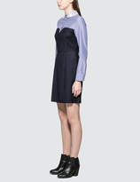 Thumbnail for your product : Sjyp Lace Collar Stripe Dress
