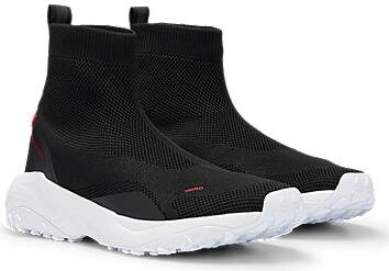 HUGO BOSS High-top sock trainers with chunky sole and branding