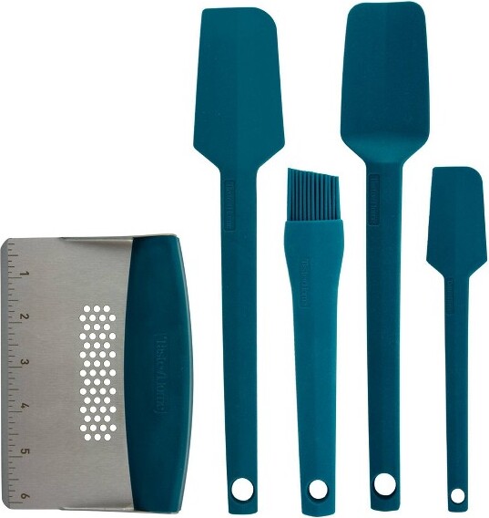 Taste of Home TasteofHome5pcSiliconeandStainlessSteelKitchenUtensiSetSeaGreen:SiliconeCooking&StainlessSteelUtensils