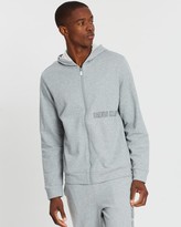 Thumbnail for your product : Calvin Klein Performance - Men's Grey Hoodies - Logo Full-Zip Hoodie - Size L at The Iconic