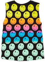 Thumbnail for your product : Flowers by Zoe Girls' Smiley Cutoff Terry Tank