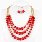 Thumbnail for your product : Winter.Z Hand knitting Crystal glass Explosion models exaggeration fashion retro false collar necklace