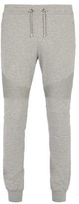 Balmain Slim Leg Trackpants - Mens - Light Grey
