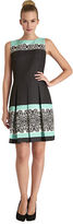 Thumbnail for your product : Tahari ARTHUR S. LEVINE Shannon Placed Filigree Print Dress