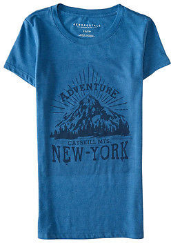Aeropostale Womens New York Adventure Graphic T Shirt