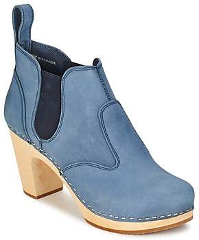 Swedish Hasbeens CLASSIC CHELSEA BOOT women's Low Boots in Blue