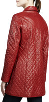 Thumbnail for your product : Neiman Marcus Quilted Long Leather Jacket