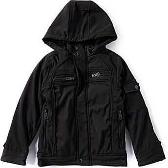 Urban Republic Little Boys Heavyweight Black Tech Fur Jacket