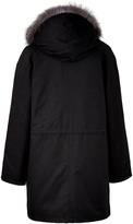 Thumbnail for your product : Yves Salomon Parka with Silver Fox Lined Hood