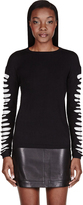 Thumbnail for your product : McQ Black Slashed Knit Sweater