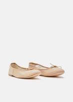 Thumbnail for your product : PORSELLI Leather Ballet Flat Nude